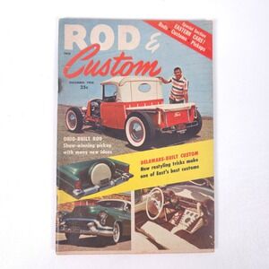 ROD & CUSTOM August 1958 Magazine Chopped Tops 10 Best Hot Rods Complete Issue